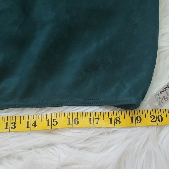 Maurices Hunter Green Pull On Silky Skirt with Side Slit NWT - Picture 10 of 12